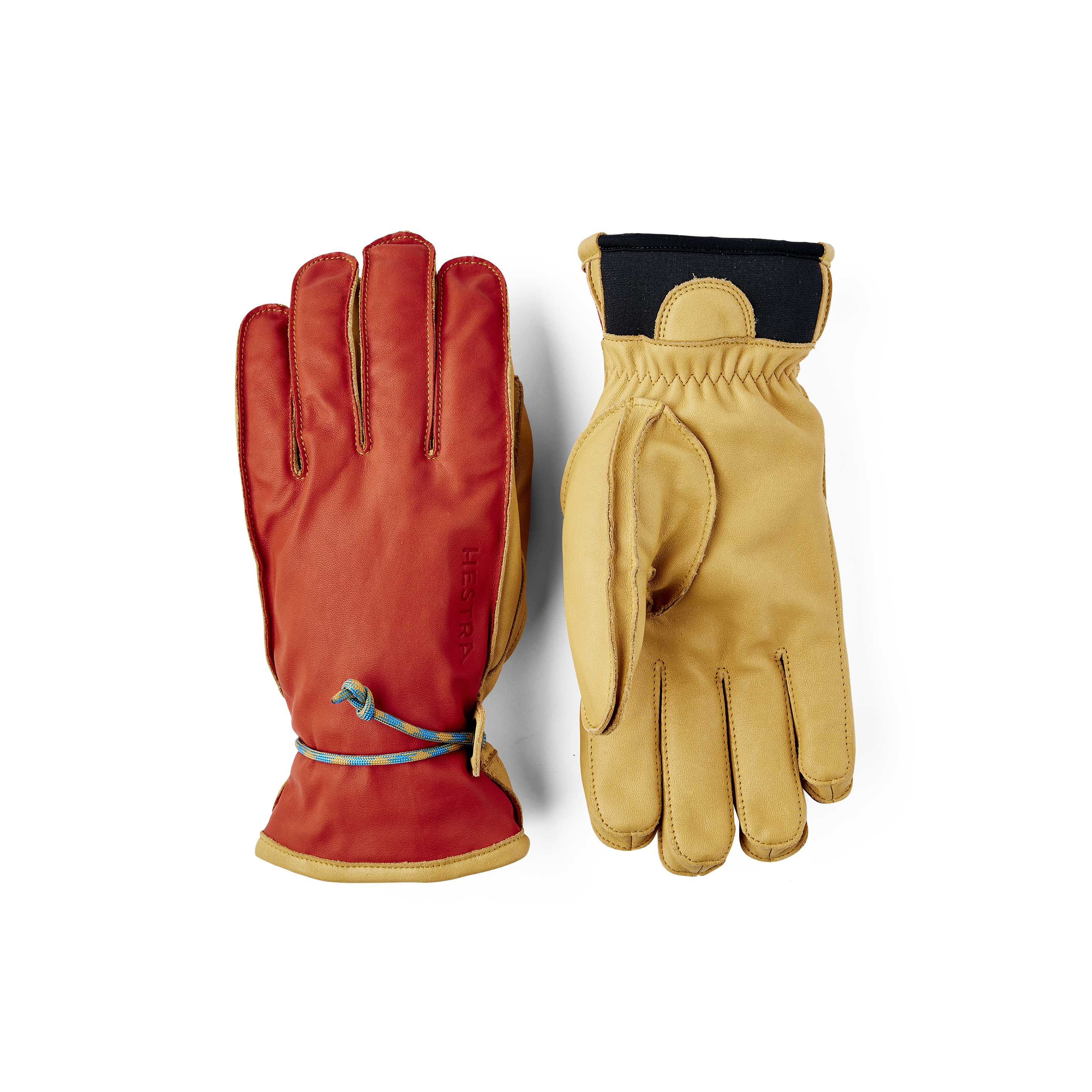 Wakayama 5 Finger Gloves - Flame Red/Tan – Hestra Gloves