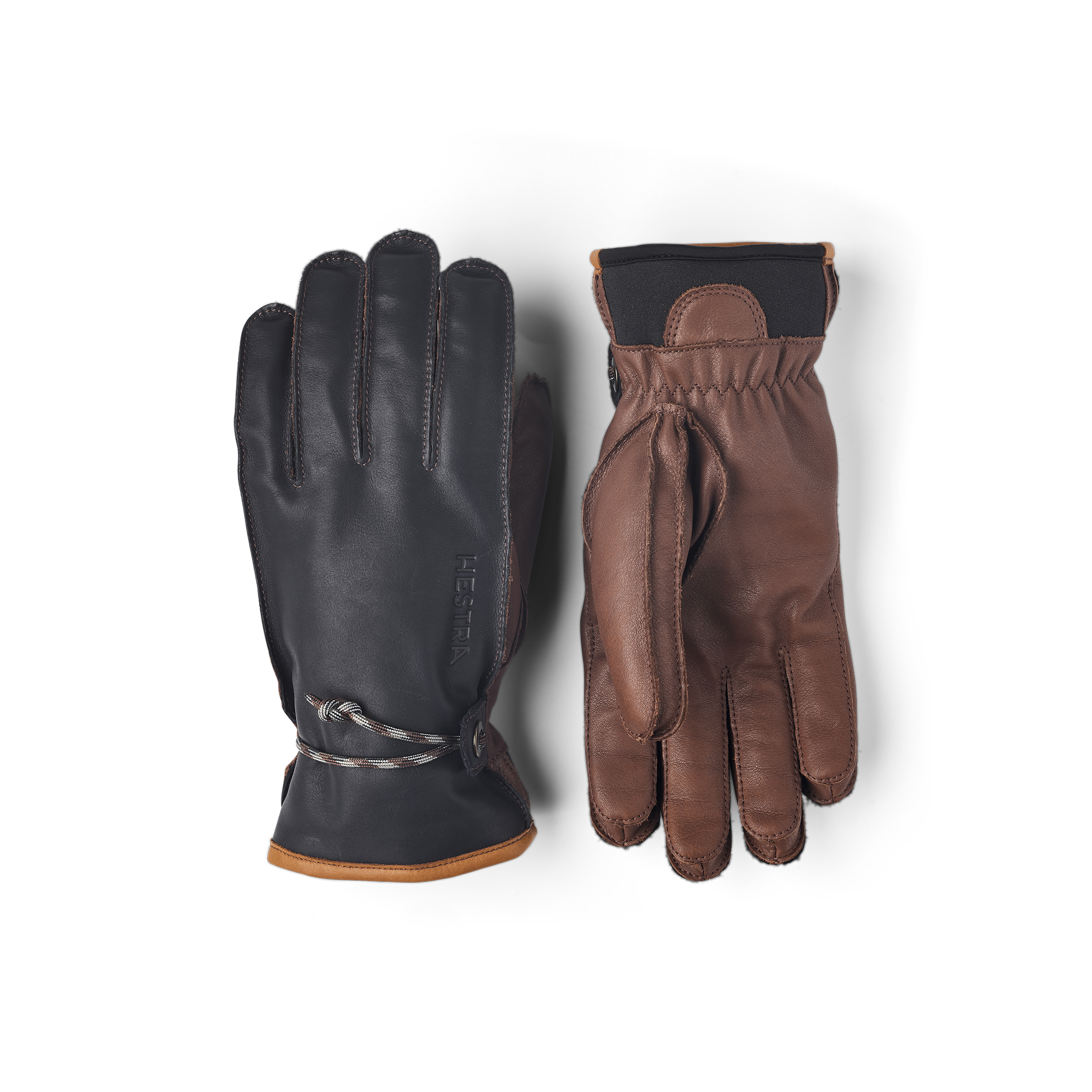Wakayama 5 Finger Gloves Navy/Brown | Hestra – Hestra Gloves