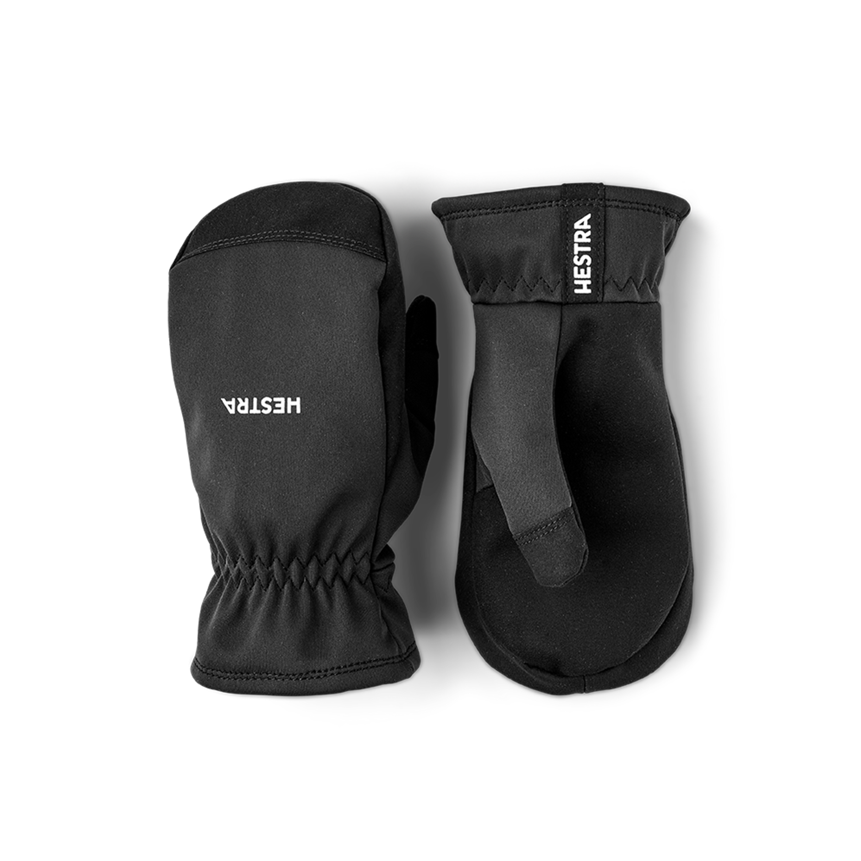 Black fabric mitten
